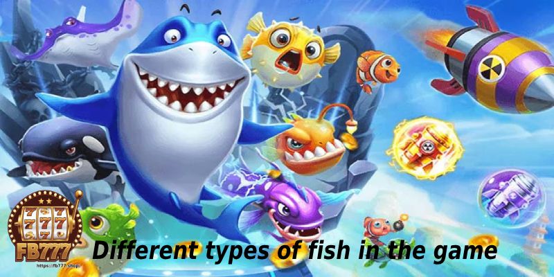 Different types of fish in the game